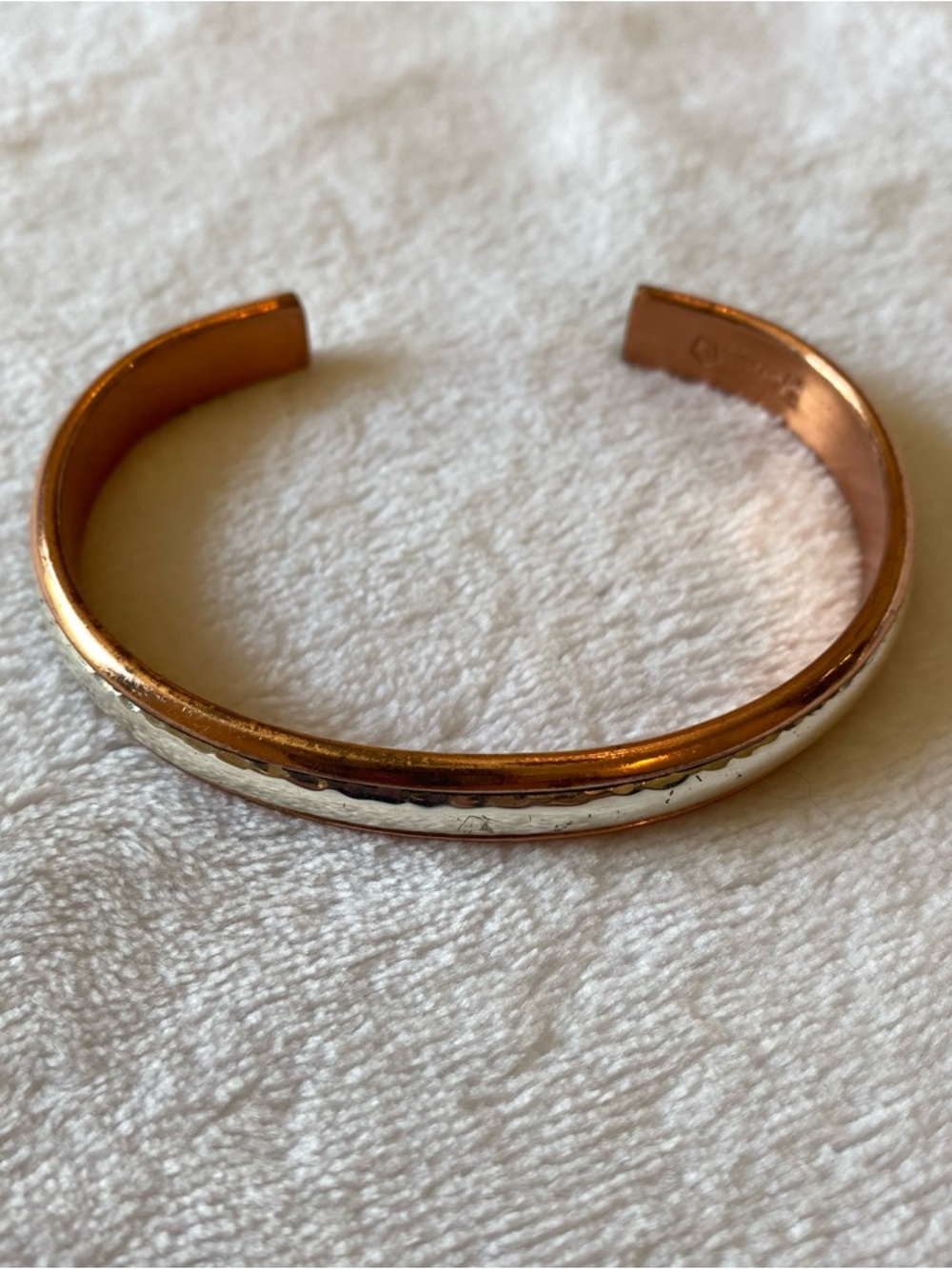 Two-Tone Gold and Silver Cuff Bracelet - Women